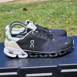 On Running Athletic Shoes in Black and Gray